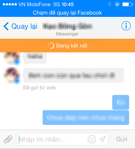 Facebook Messenger bị lỗi không thể gửi và nhận tin nhắn