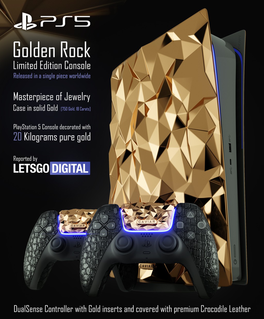PS5 phiên bản "vàng ròng" có giá xấp xỉ 2 triệu USD
