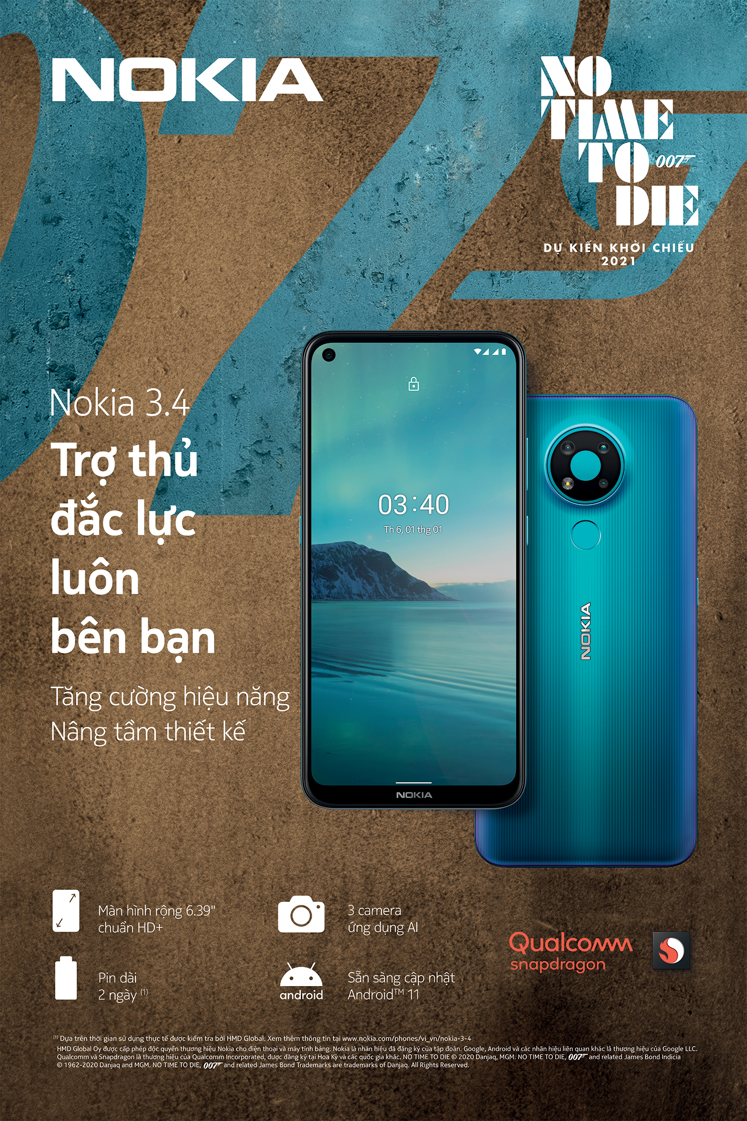 Nokia 3.4 chính thức lên kệ tại thị trường Việt Nam