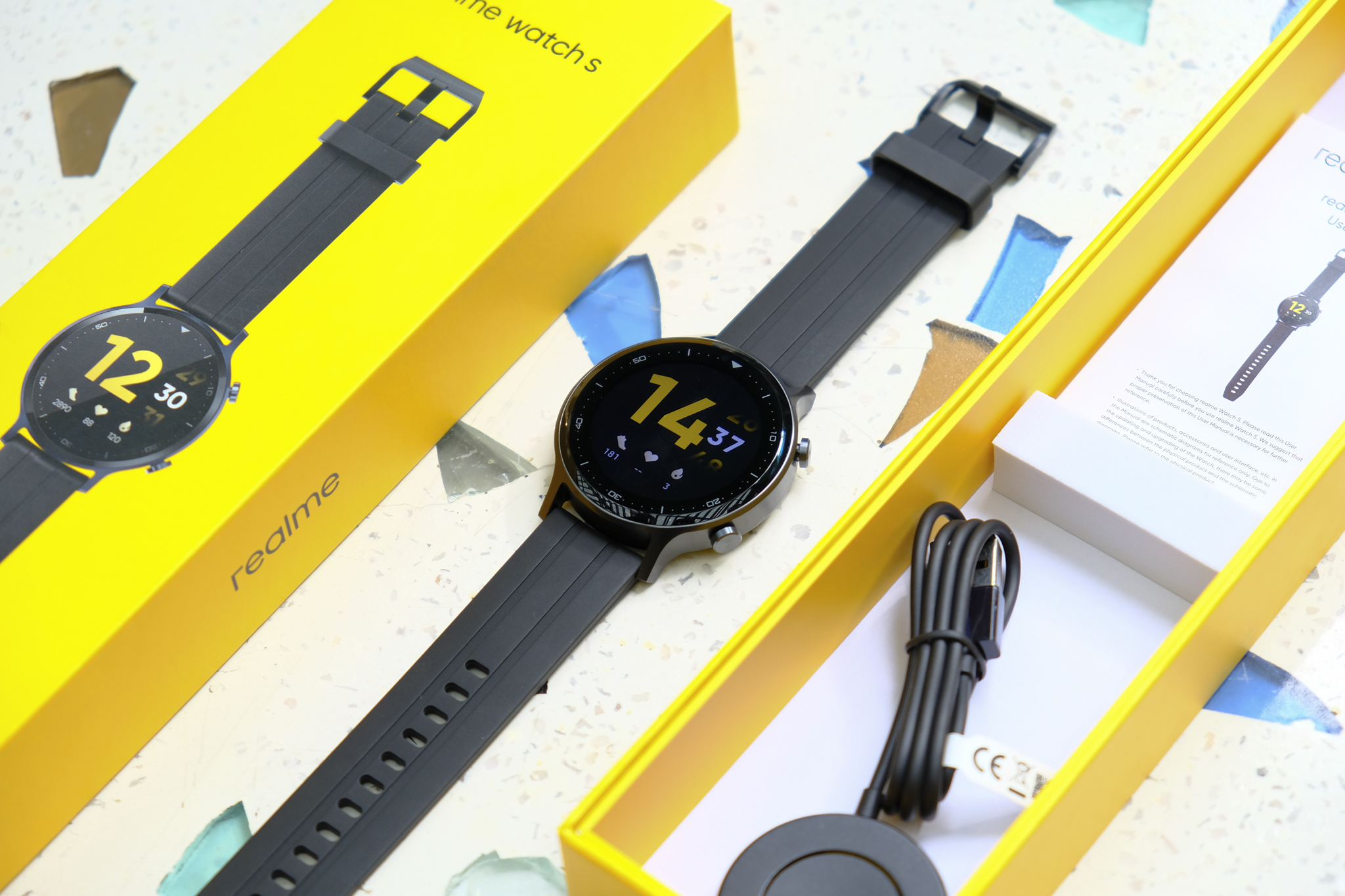 Unbox Realme Watch S: Thiết kế sành điệu, phù hợp người yêu thích vận động thể thao
