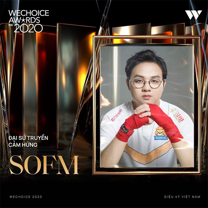 Wechoice Awards 2020: SofM nhận danh hiệu 'Đại sứ truyền cảm hứng'
