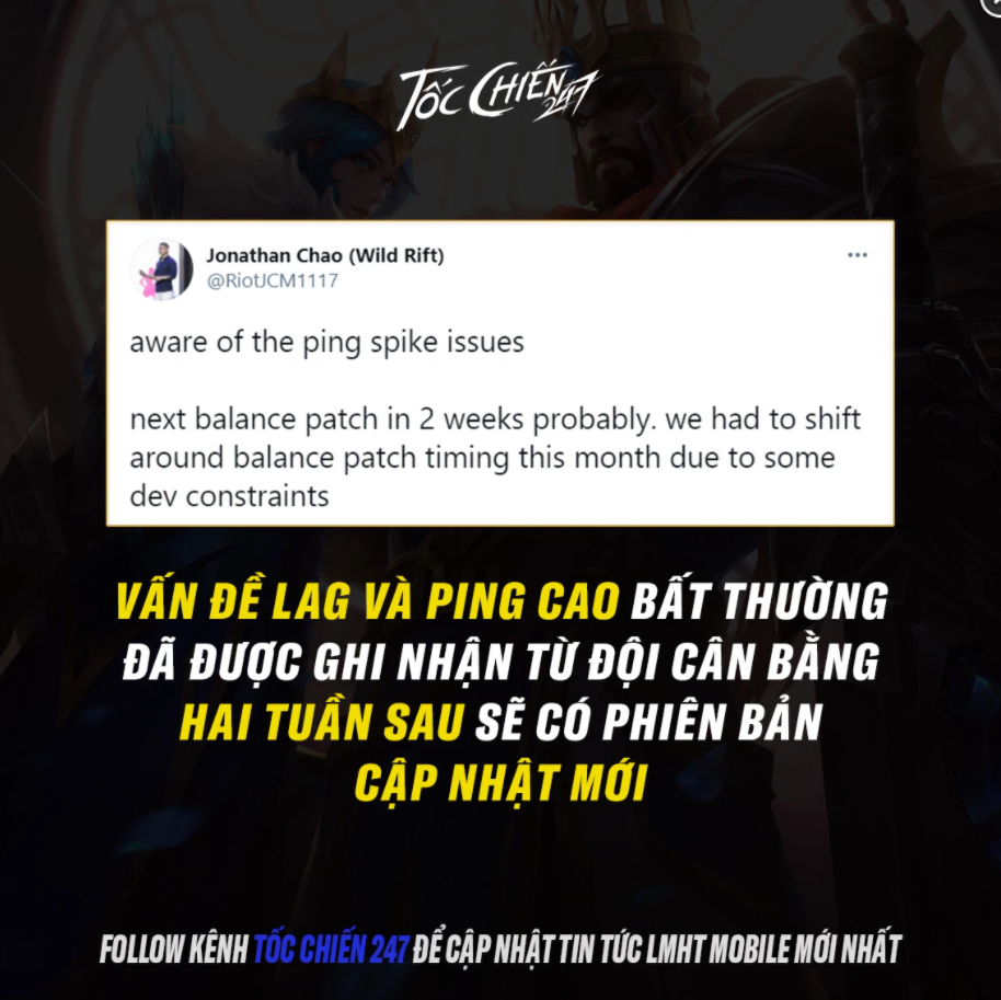 Riot và VNG đã có câu trả lời về vấn đề “siêu giật lag” trong Tốc Chiến và lời hứa cho game thủ Việt