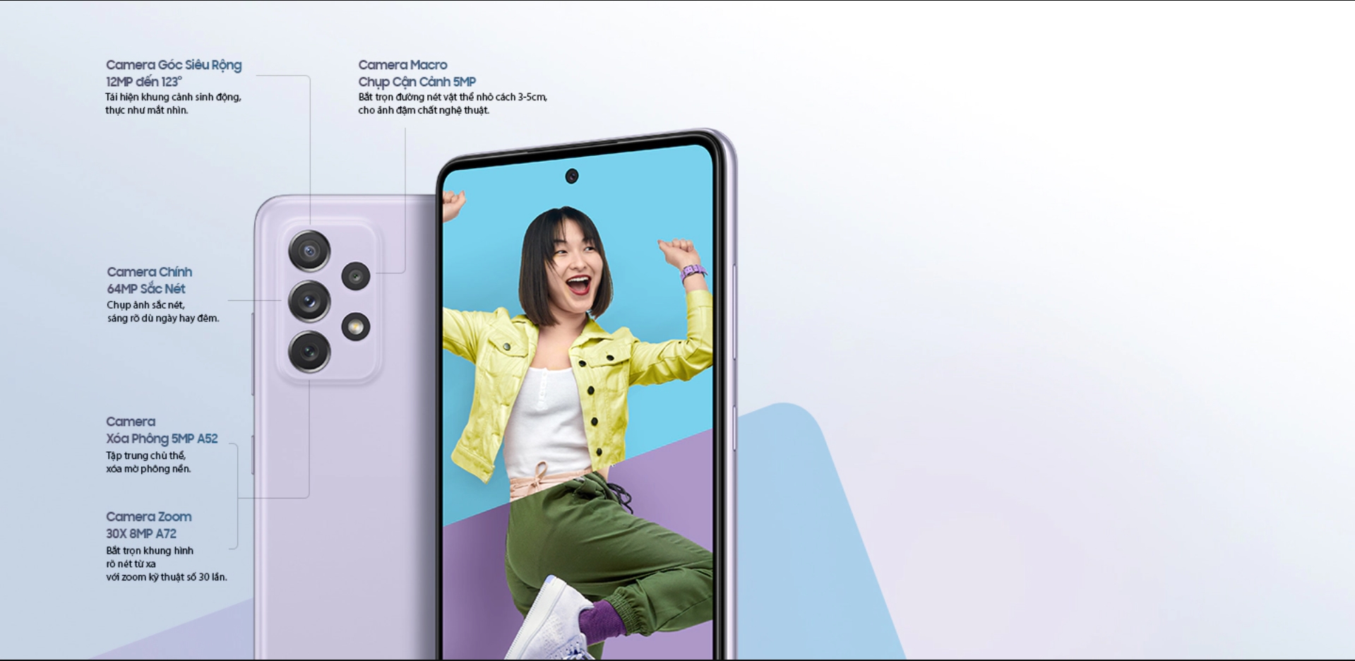 Galaxy A52, A52 5G và A72 ra mắt tại sự kiện Galaxy Awesome Unpacked