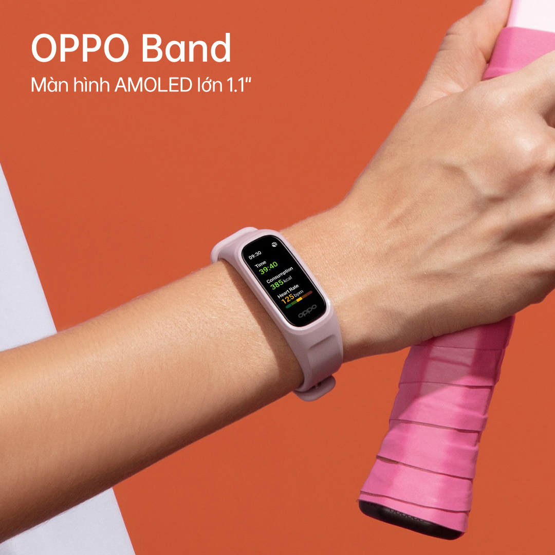 OPPO Band ra mắt tại Việt Nam: Theo dõi sức khỏe toàn diện với tính năng đo chỉ số SpO2 liên tục