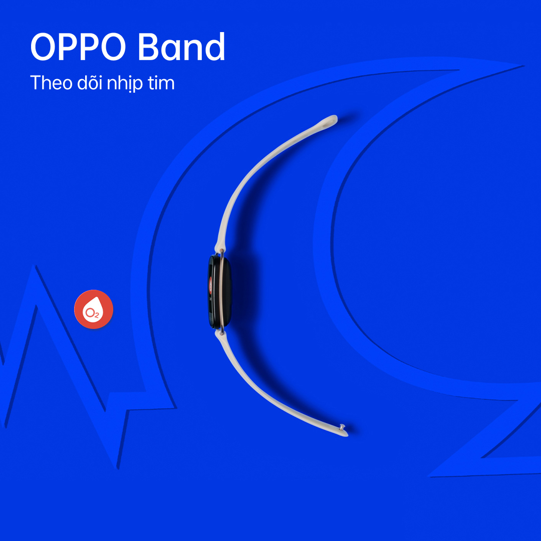 OPPO Band ra mắt tại Việt Nam: Theo dõi sức khỏe toàn diện với tính năng đo chỉ số SpO2 liên tục