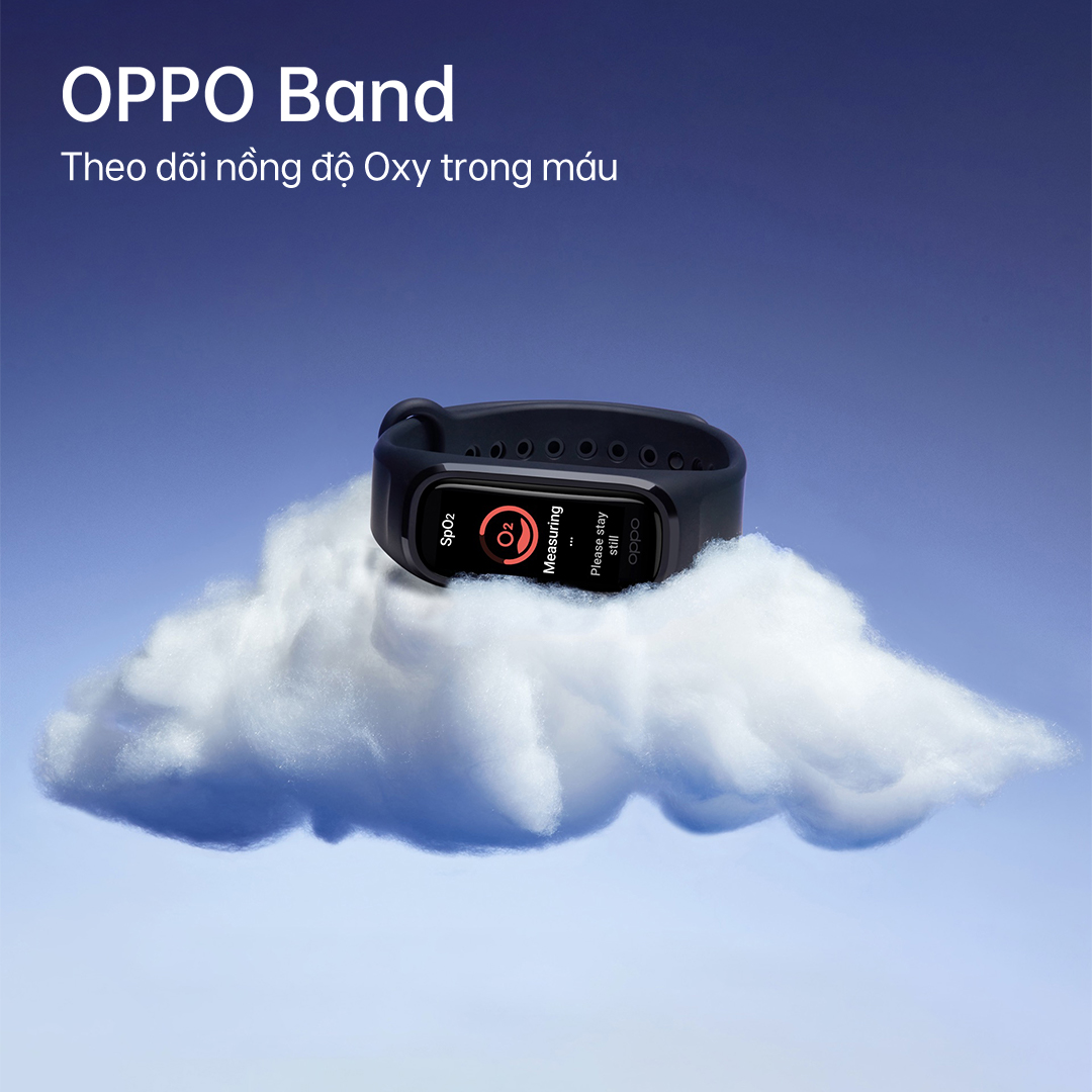 OPPO Band ra mắt tại Việt Nam: Theo dõi sức khỏe toàn diện với tính năng đo chỉ số SpO2 liên tục