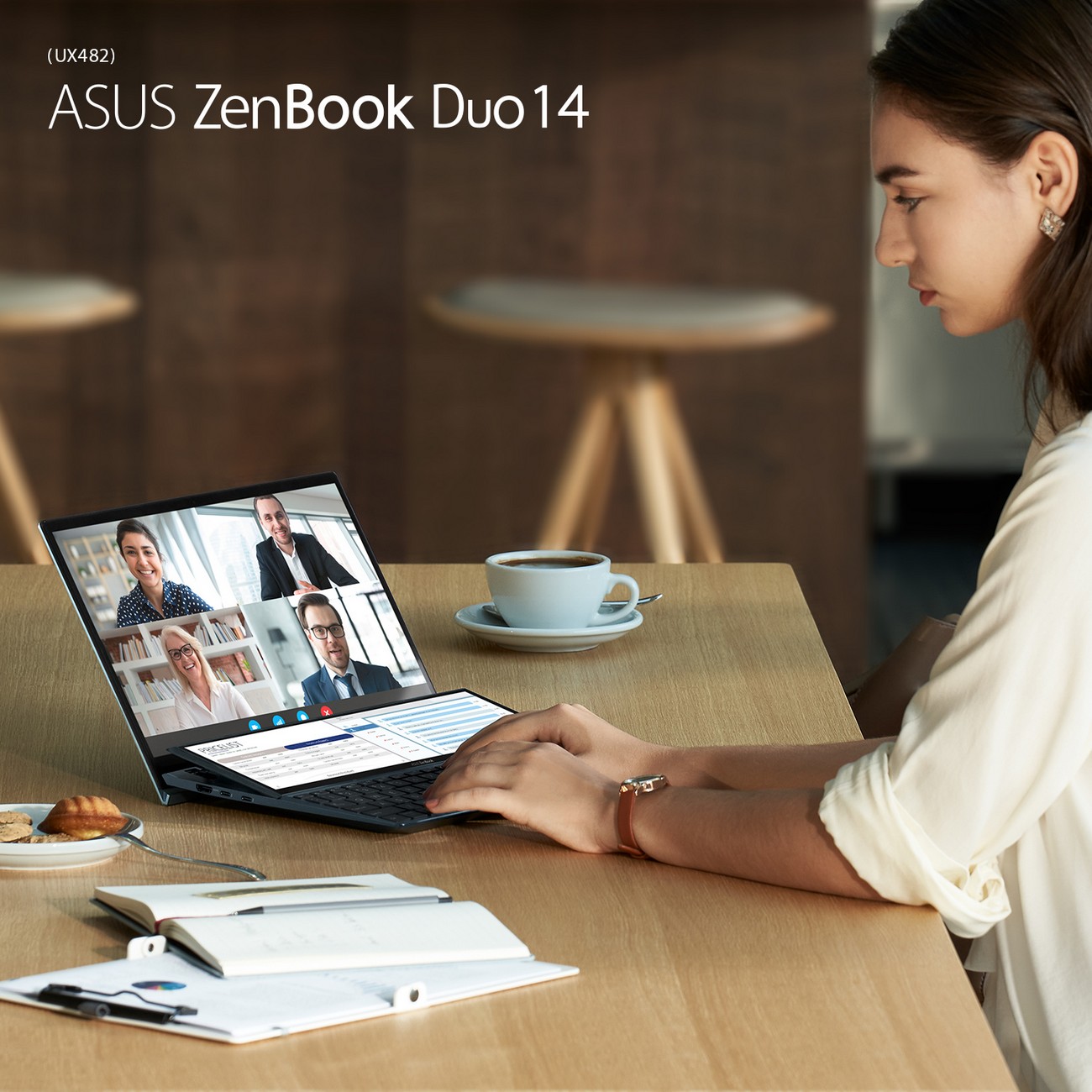 ASUS ra mắt laptop 2 màn hình mỏng nhẹ nhất thế giới ZenBook Duo 14 UX482