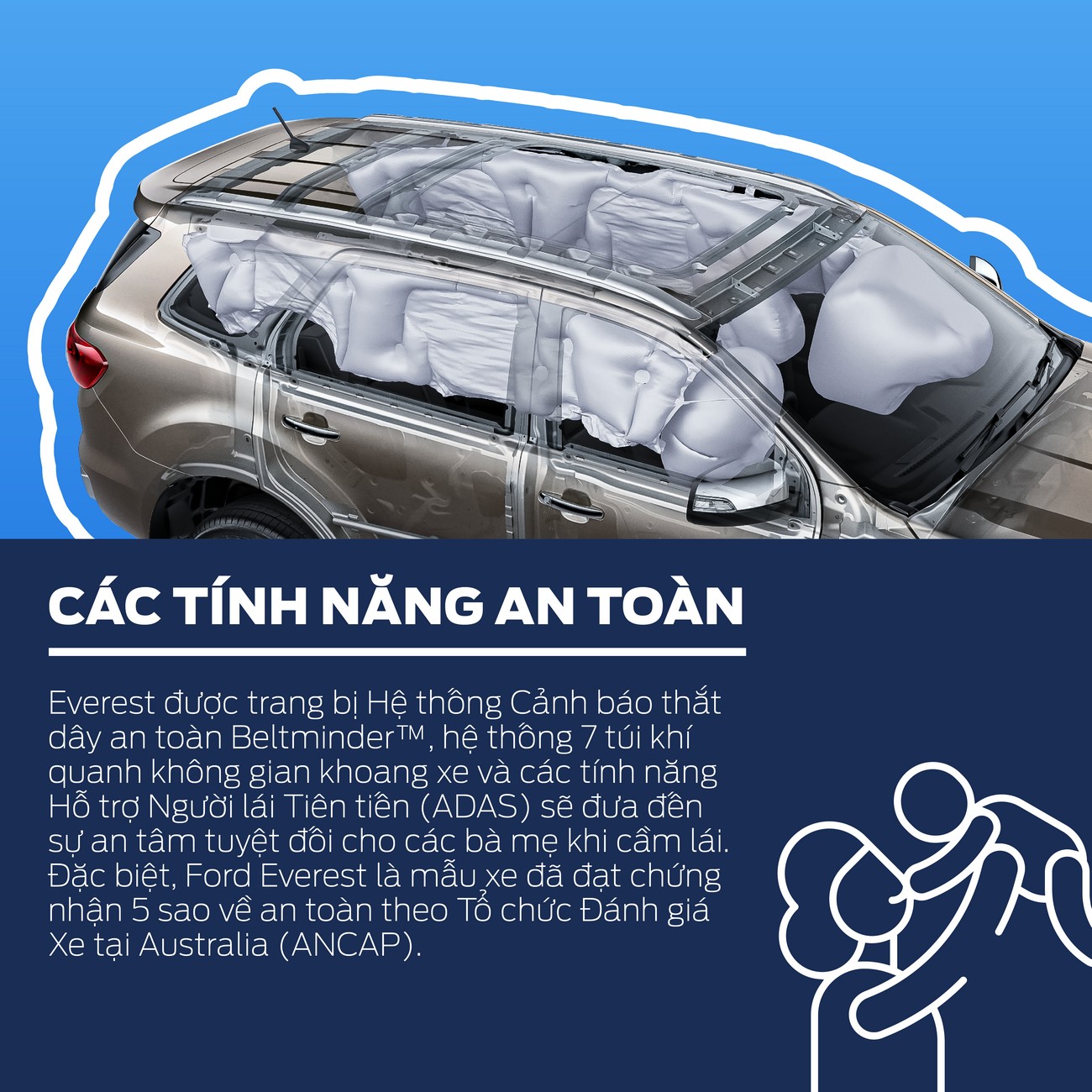 5 Tính Năng Của Ford Everest Giúp Các Bà Mẹ “Siêu Nhân” Tập Trung Chăm Lo Cho Những Điều Quan Trọng Trong Cuộc Sống