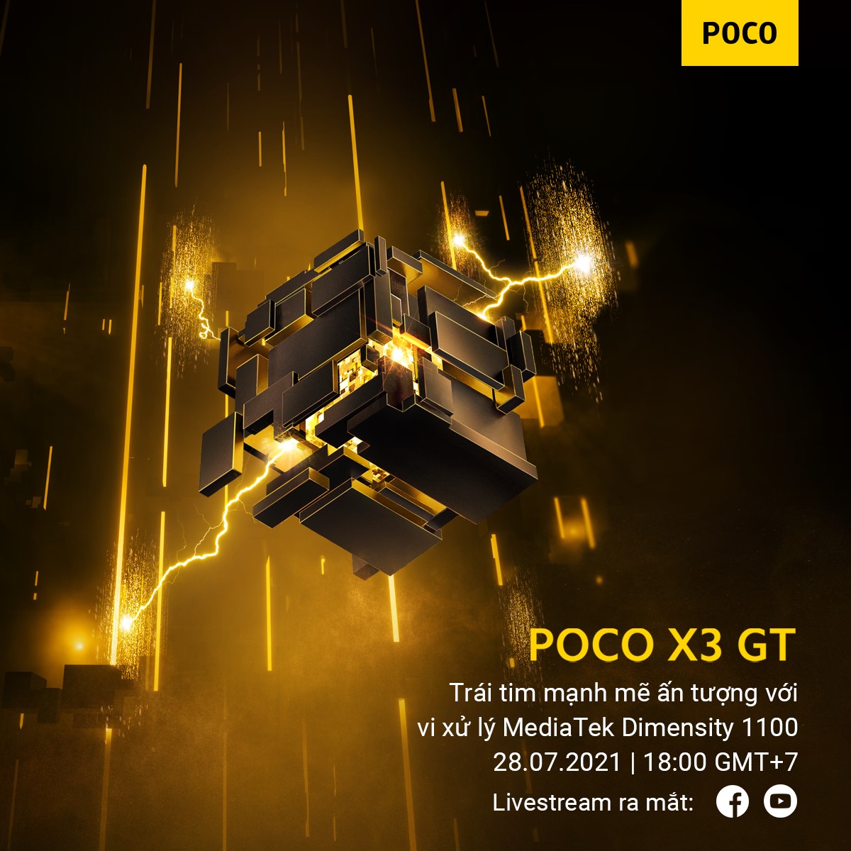 Sự kiện ra mắt POCO X3 GT tại Việt Nam được tổ chức trực tuyến vào tối nay