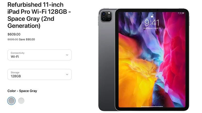 Apple bán iPad Pro 2020 "tân trang" với giá từ 609 USD