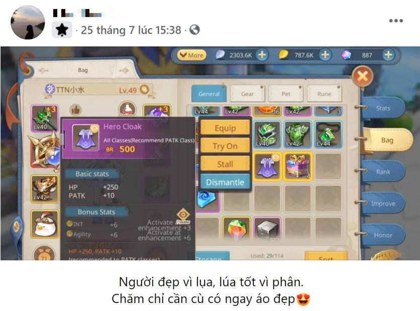Cloud Song VNG "đốn tim" game thủ Việt với gu thẩm mỹ độc đáo