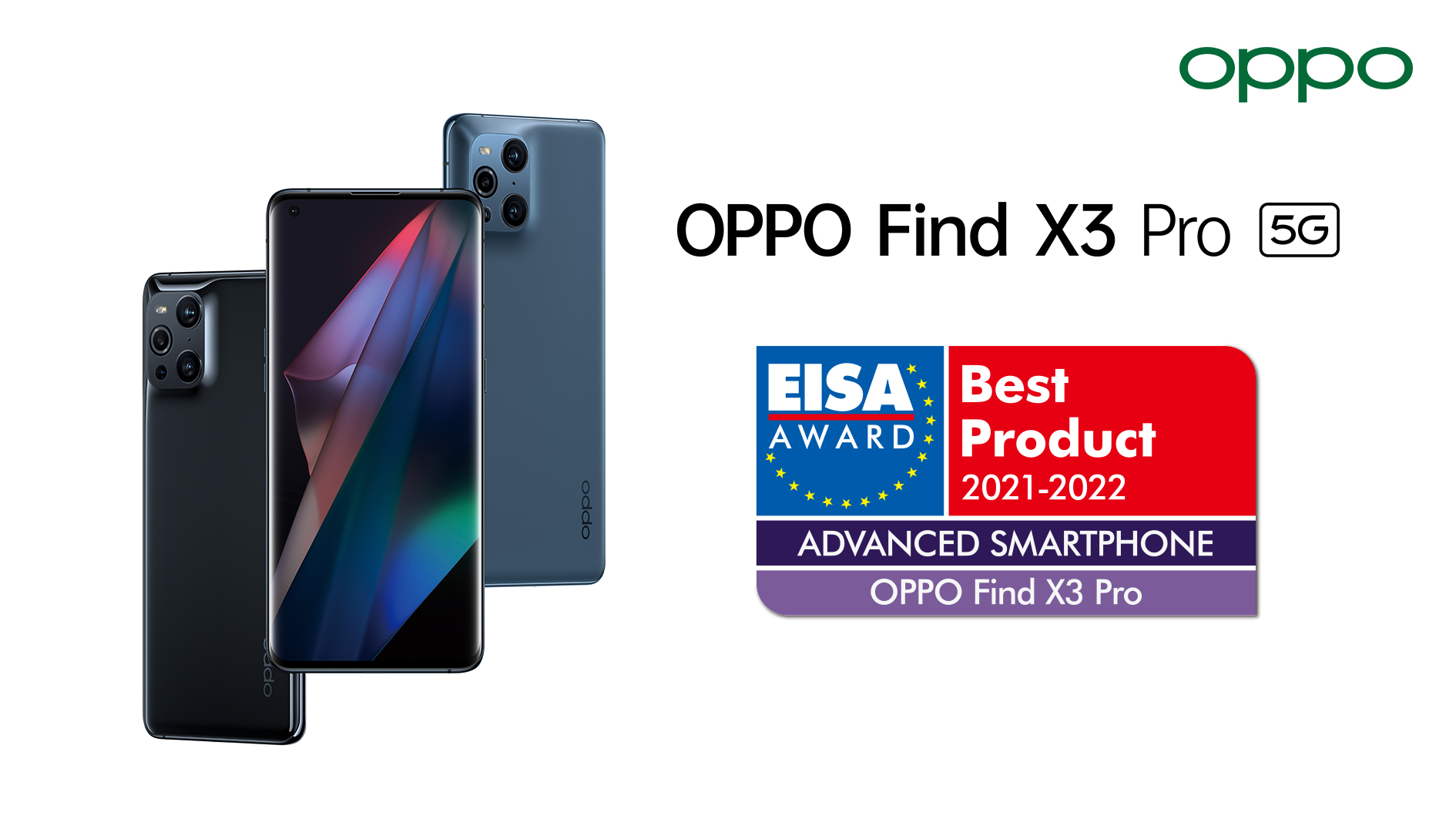 OPPO Find X3 Pro đón nhận giải thưởng EISA ở hạng mục "smartphone công nghệ tiên phong"