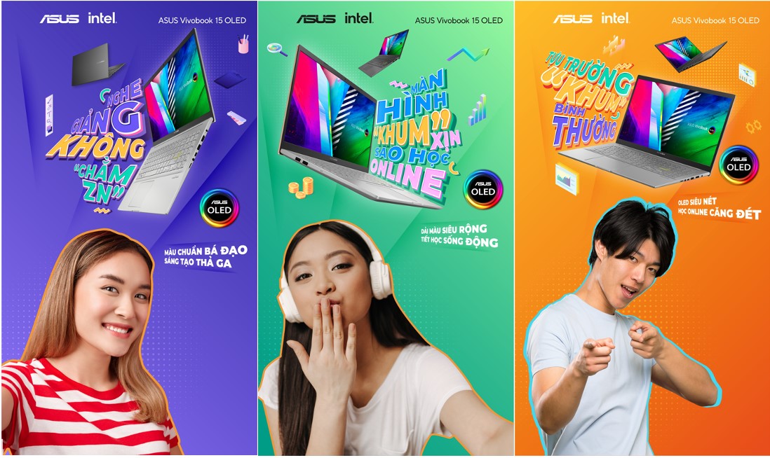 ASUS khởi động mùa “Tựu trường KHÔNG-BÌNH-THƯỜNG” với loạt VivoBook 15 màn hình OLED mới
