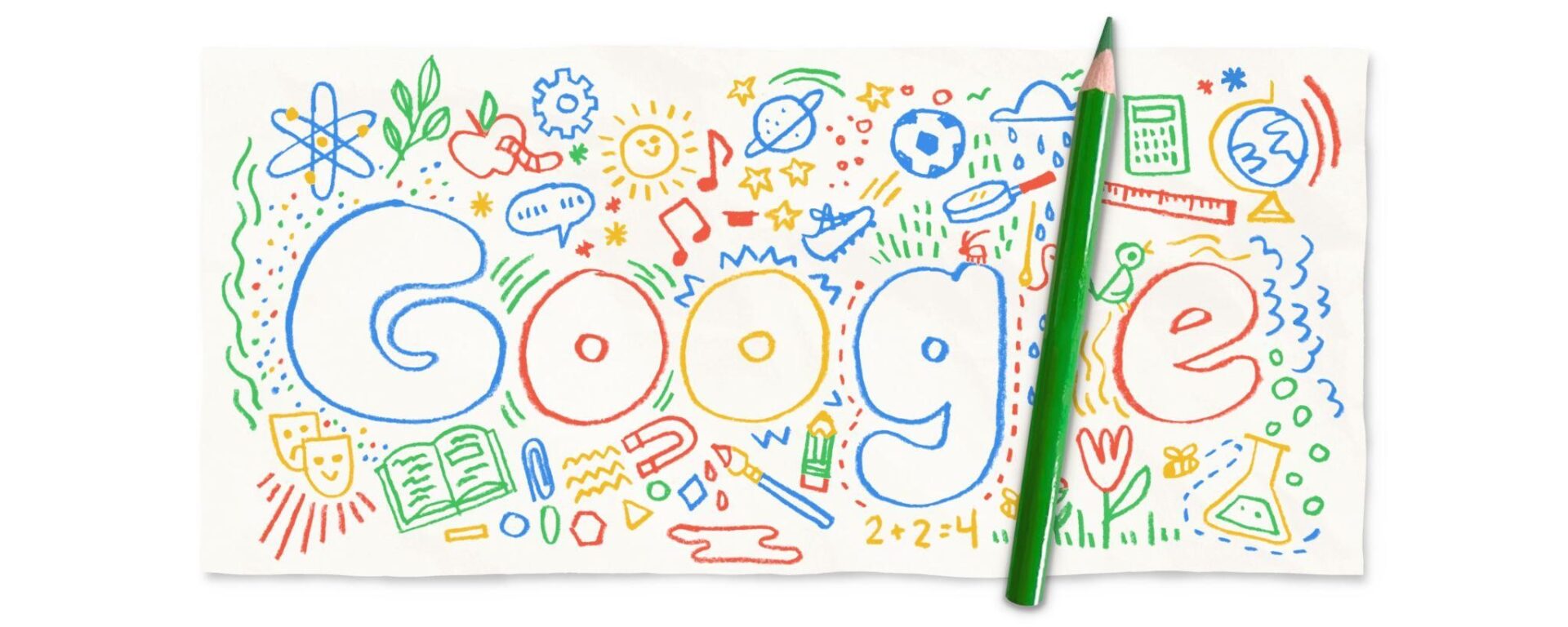 Google chào đón năm học mới bằng Doodle Tựu trường