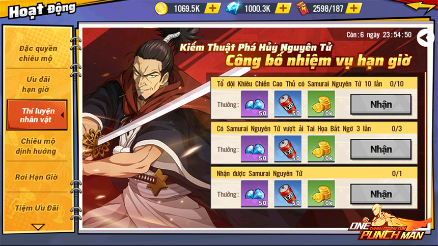 Chuỗi sự kiện Samurai nguyên tử của Ong Punch Man: The Strongest có gì hot?