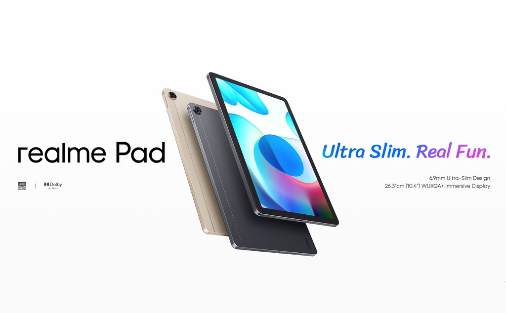 Tablet đầu tiên của realme ra mắt, giá từ 190 USD