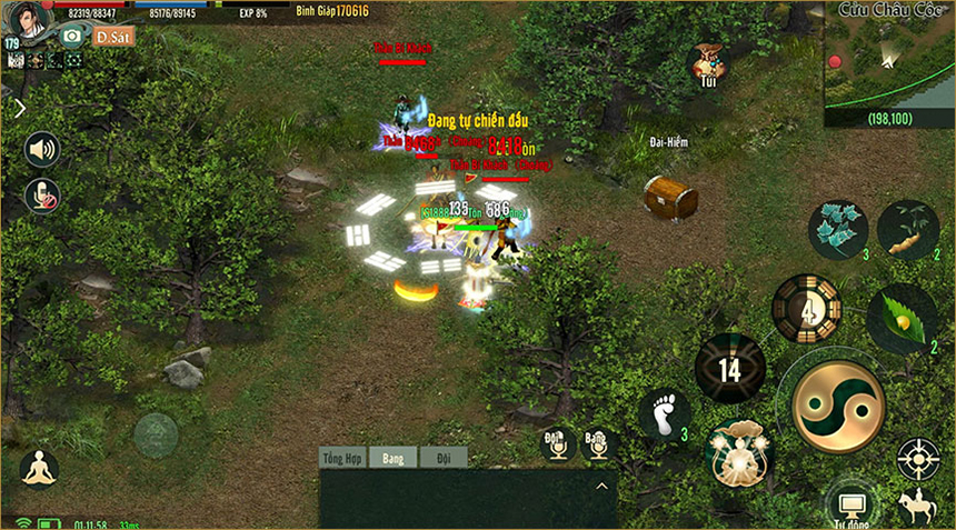 Chơi game sinh tồn theo cách của game thủ Võ Lâm Truyền Kỳ 1 Mobile