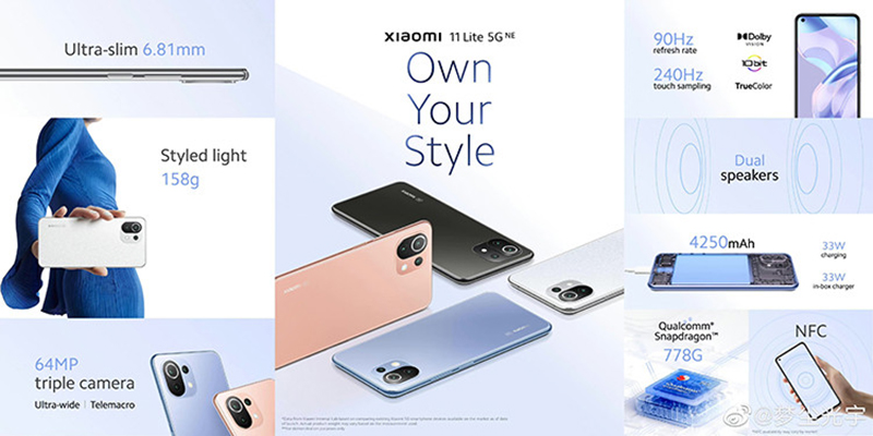 Xiaomi 11 Youth - smartphone 5G nhẹ nhất và mỏng nhất của Xiaomi