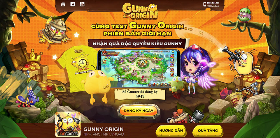Gunner Việt đã có thể đăng ký thử nghiệm Gunny Origin