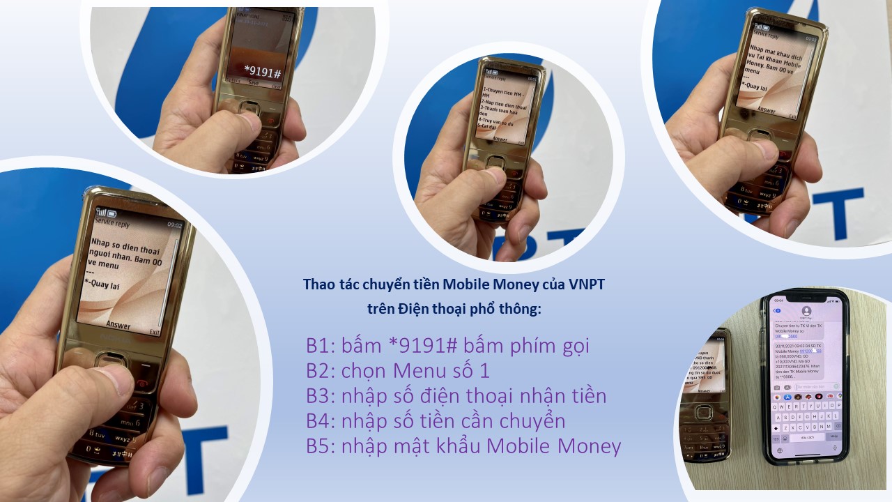 Hướng dẫn sử dụng VNPT Mobile Money