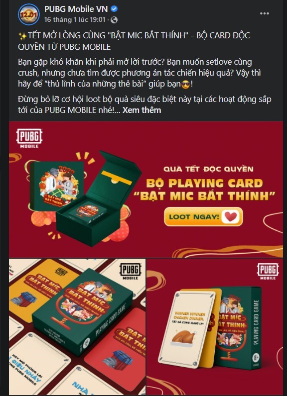 Cộng đồng PUBG Mobile VN đón Tết bằng bộ boardgame siêu đặc biệt