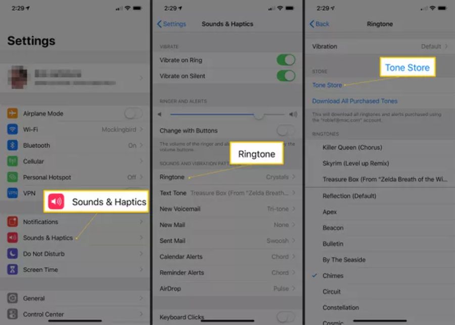 Cách thay đổi nhạc chuông mặc định và rung trên iPhone