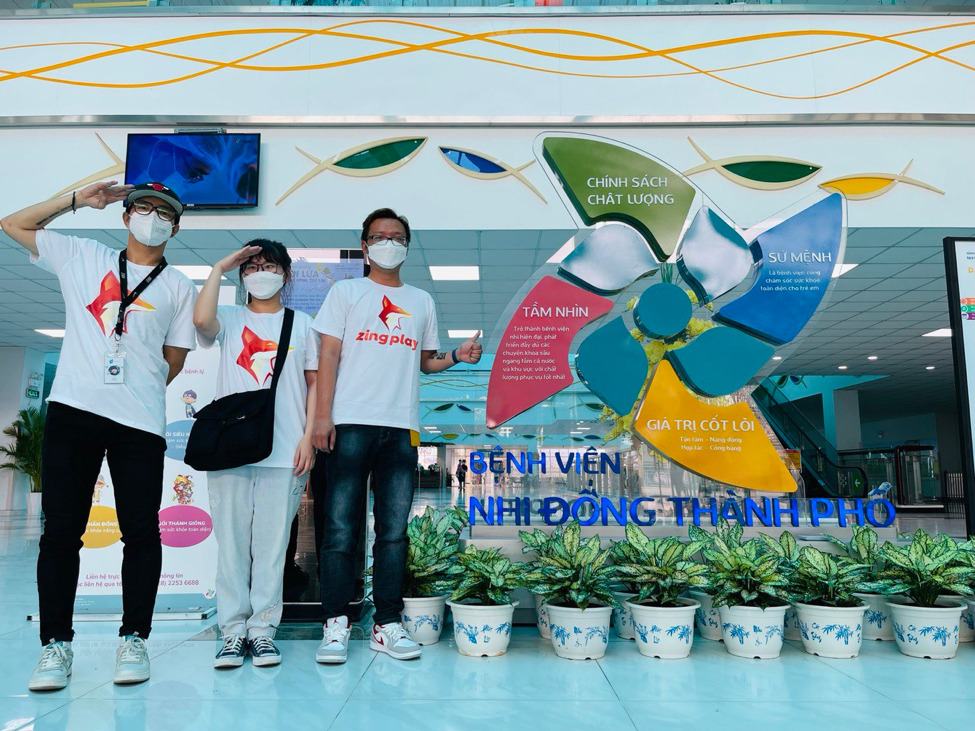 Cổng game ZingPlay mang "Tết Đầy" tới Bệnh viện Nhi Đồng Tp.HCM
