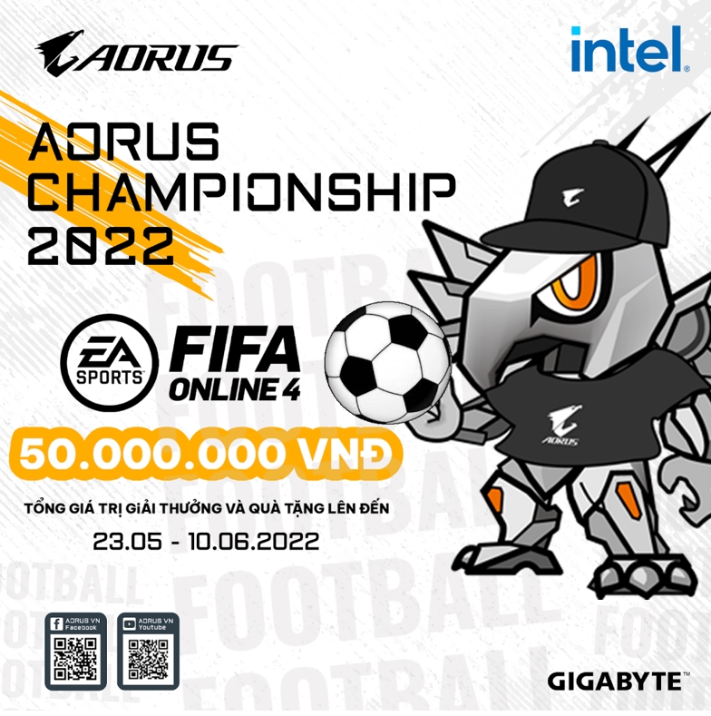 GIGABYTE 'chơi lớn', tổ chức giải AORUS Championship 2022 FIFA Online 4 cho gamer Việt mê bóng đá