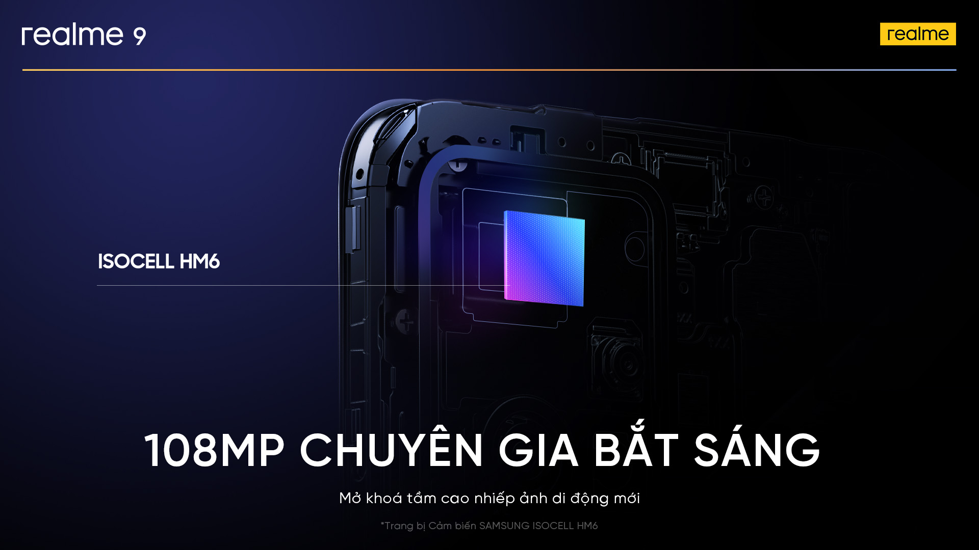 realme 9 4G: Smartphone đầu tiên thế giới có camera ProLight 108MP với cảm biến Samsung ISOCELL HM6