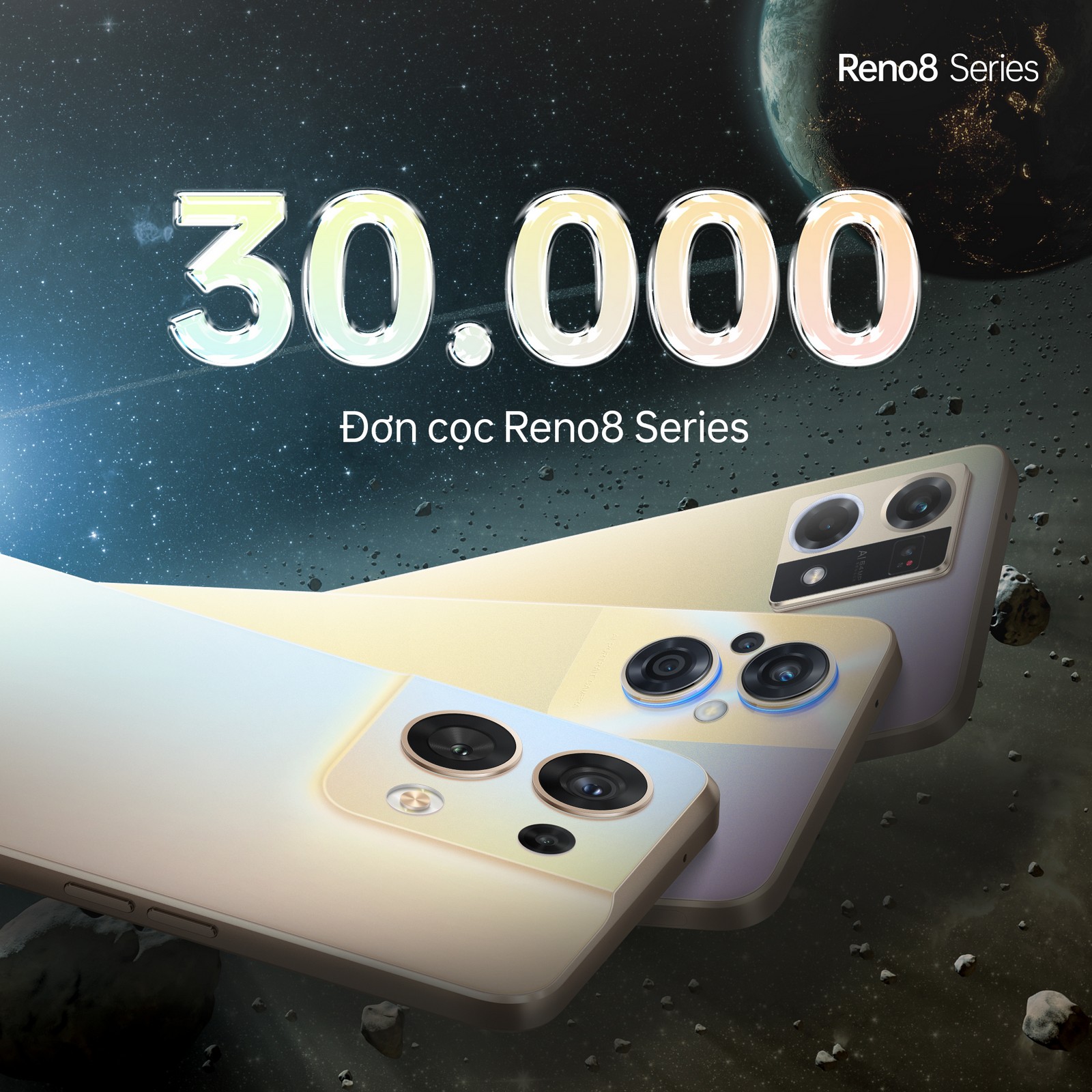 OPPO Reno8 Series mở bán, vượt mốc 30.000 đơn đặt trước