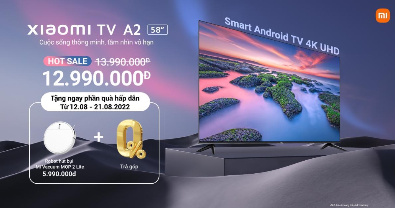 Xiaomi ra mắt Xiaomi TV A2 58 inch, giá từ 13,99 triệu đồng