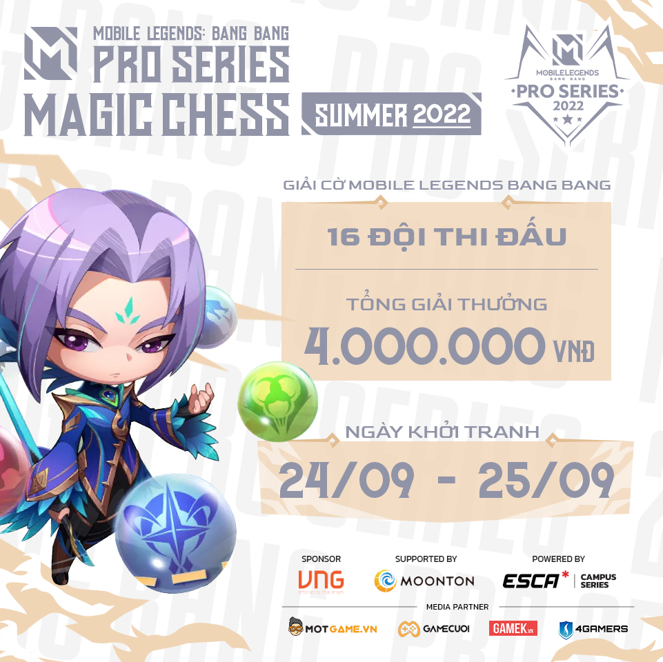 Mobile Legends: Bang Bang chính thức khởi động giải đấu MPS Magic Chess 2022