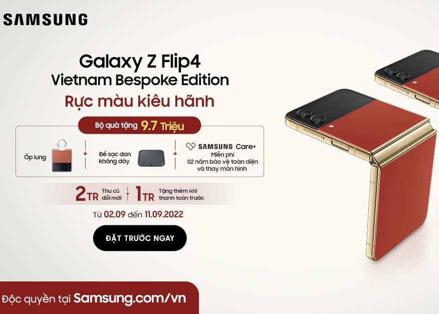 Samsung giới thiệu phiên bản Tự Hào Việt Nam cho Galaxy Z Flip4