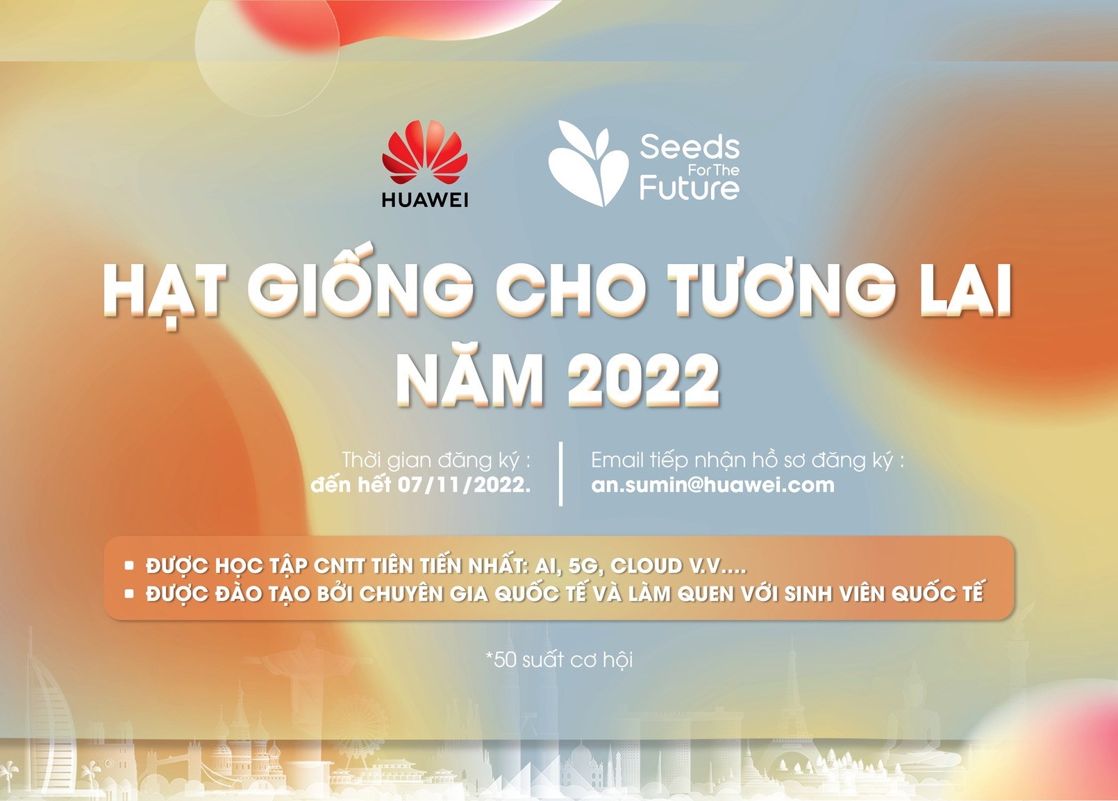 Huawei Việt Nam khởi động chương trình Hạt giống cho Tương lai 2022, trao quyền học tập công nghệ số cho sinh viên Việt Nam