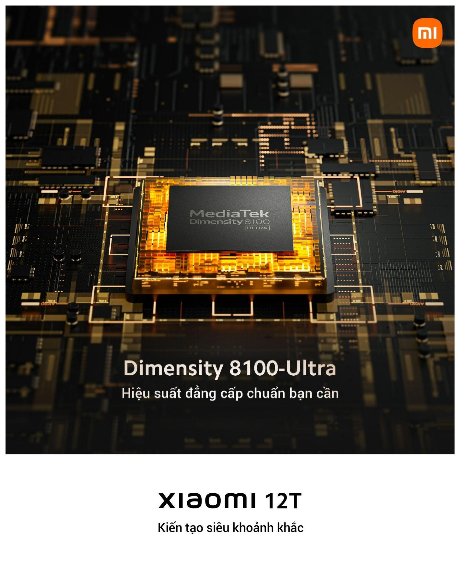 Xiaomi 12T và Xiaomi 12T Pro chính thức ra mắt kèm ưu đãi khủng tới 4 triệu đồng