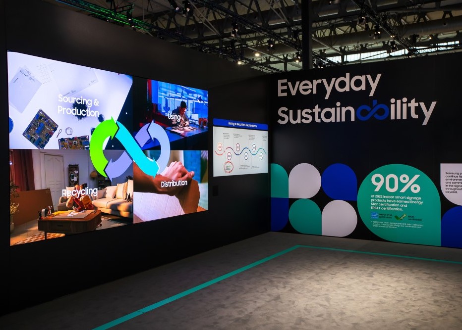 Samsung giới thiệu Kỷ nguyên Màn hình hiển thị mang tính bền vững tại ISE 2023
