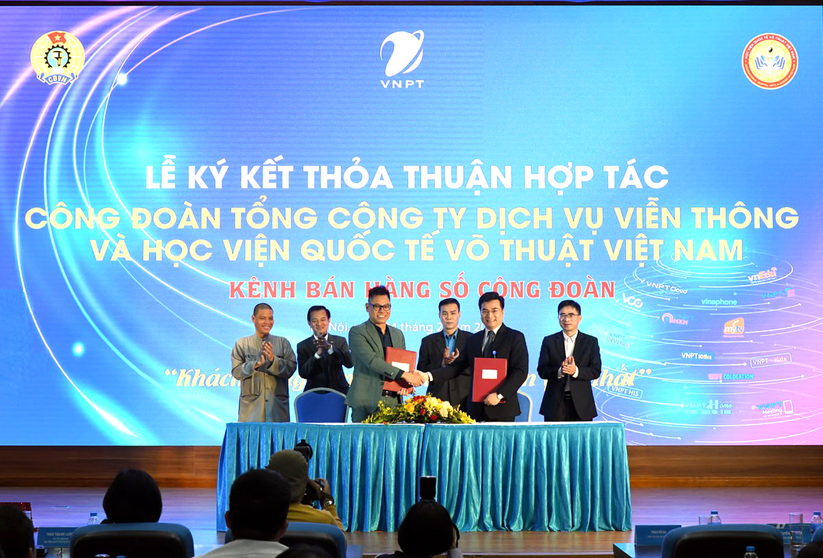 VNPT VinaPhone và Học viện Quốc tế võ thuật Việt Nam hợp tác triển khai Kênh bán hàng số