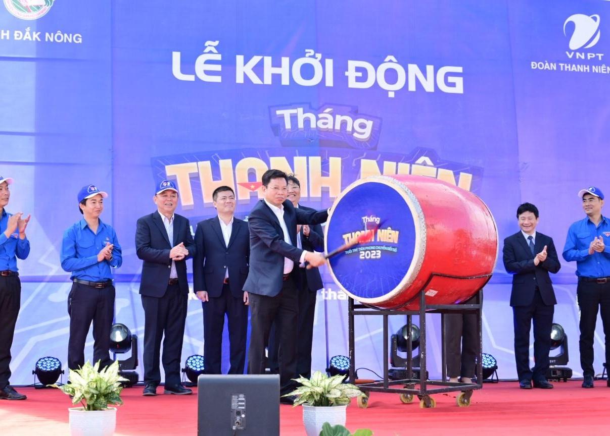Đoàn thanh niên VNPT phối hợp với Tỉnh Đoàn Đắk Nông tổ chức lễ khởi động Tháng Thanh niên năm 2023
