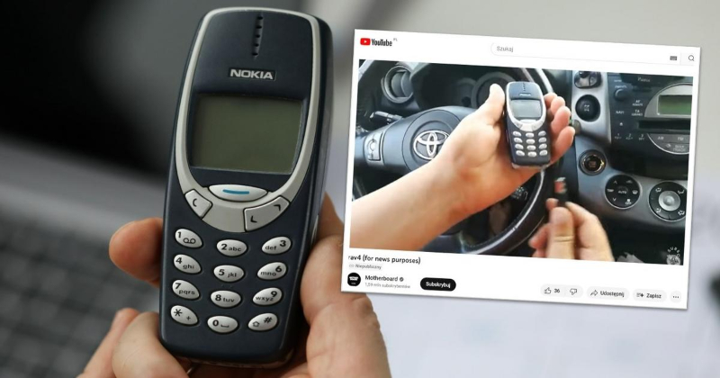 Dùng điện thoại Nokia 3310 để mở khóa xe Toyota