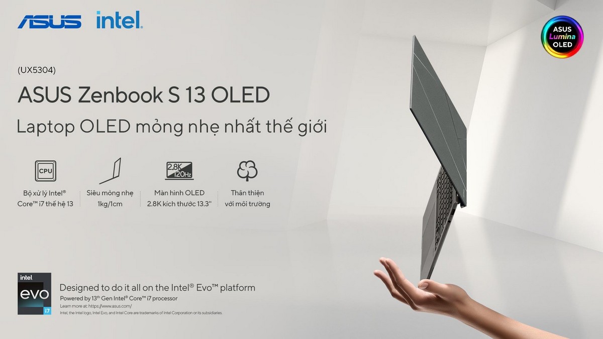 ASUS Việt Nam chính thức mở bán Zenbook S 13 OLED