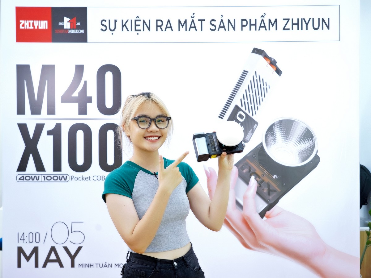 Minh Tuấn Mobile chính thức mở bán đèn di động Zhiyun Molus X100 và Zhiyun Fiveray M40