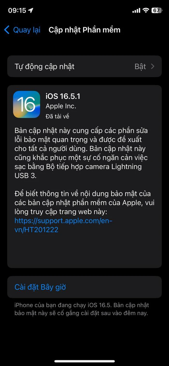 Tổng hợp cập nhật mới nhất của iOS 16.5.1 và iPadOS 16.5.1