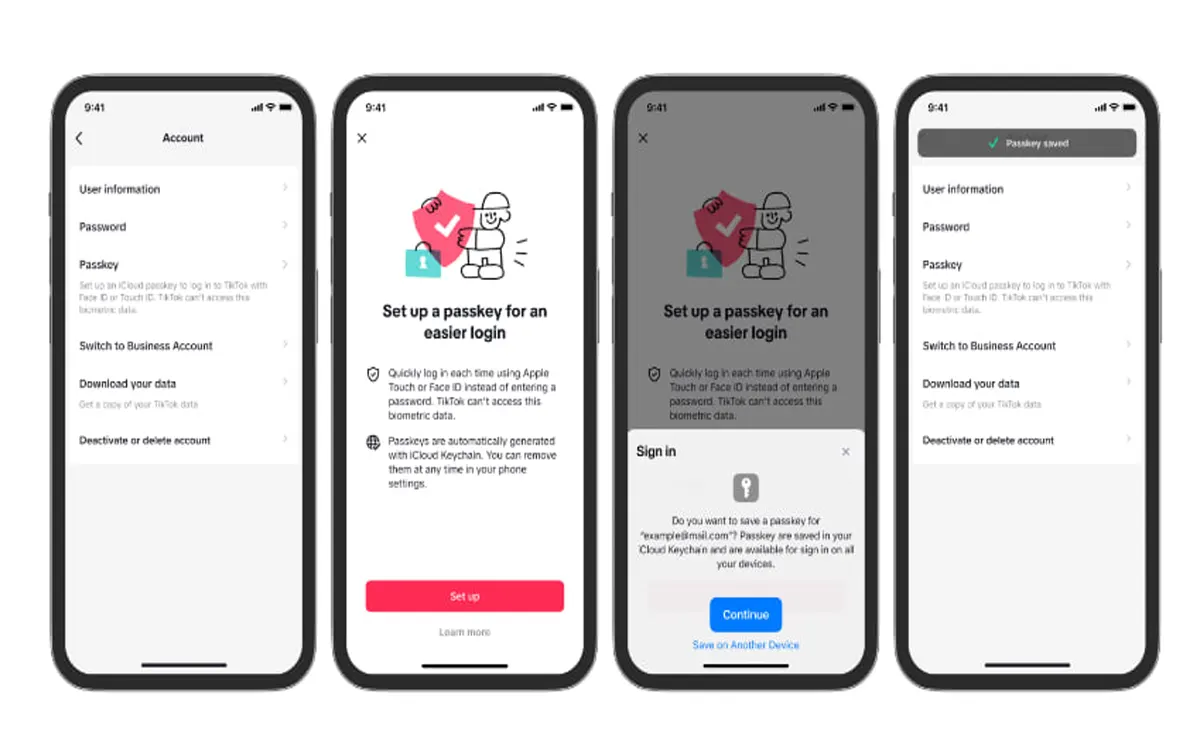 TikTok cho phép sử dụng Face ID hoặc Touch ID trên iPhone
