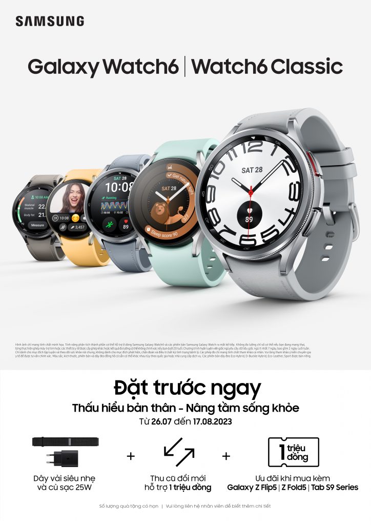 Samsung Galaxy Watch6 và Galaxy Watch6 Classic ra mắt
