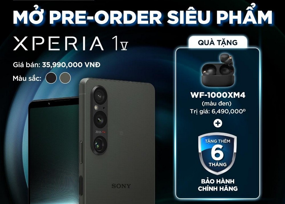Sony ra mắt điện thoại thông minh Xperia® 1V tích hợp cảm biến Exmor T mới