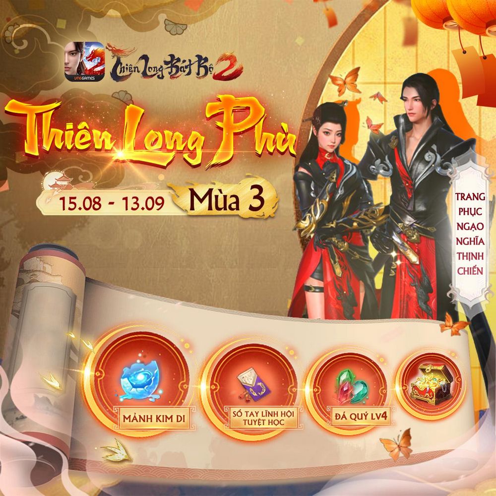 Cộng đồng game thủ TLBB2 VNG “flex” ngoại trang độc nhất chỉ có tại tính năng Thiên Long Phù