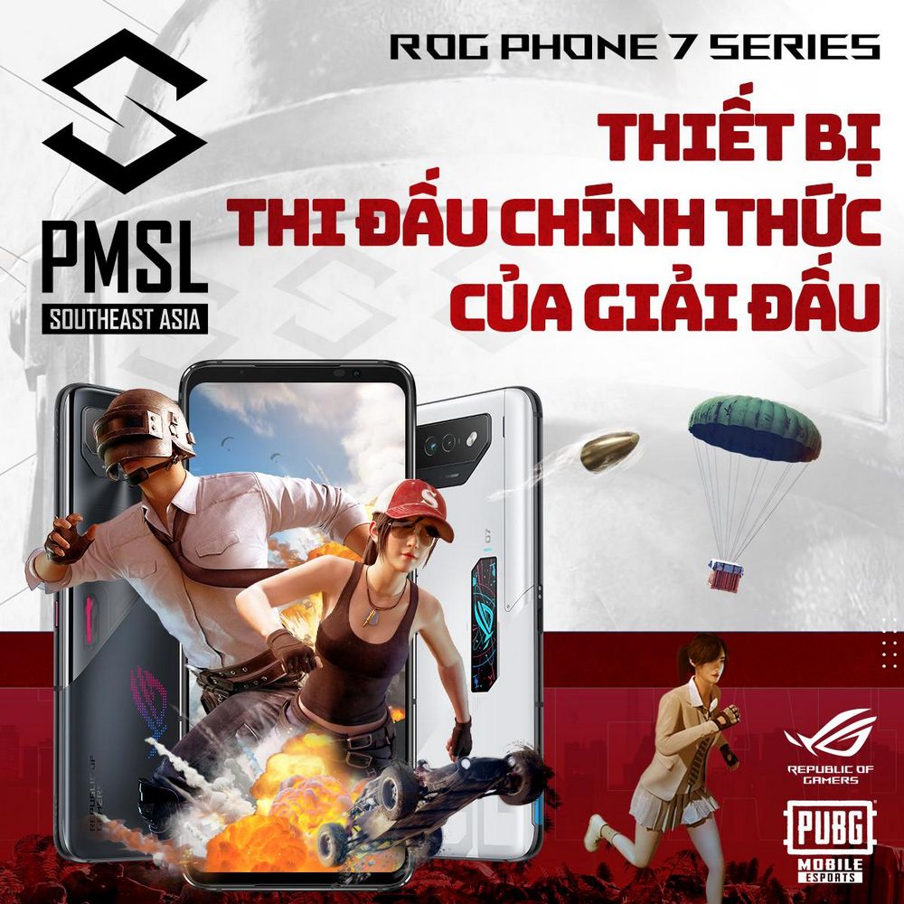 Giải 2023 PMSL SEA Fall chọn ROG Phone 7 là thiết bị thi đấu chính thức