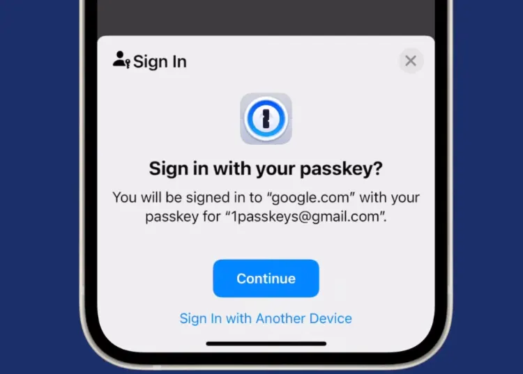 1Password đã chính thức hỗ trợ passkey trên iOS 17