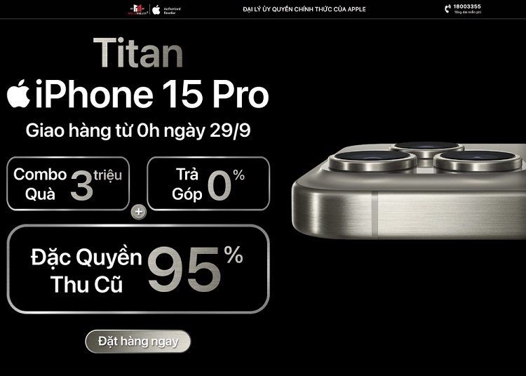 Thu cũ đến 95%, Minh Tuấn tung deal xịn cho người dùng đặt mua iPhone 15 Series