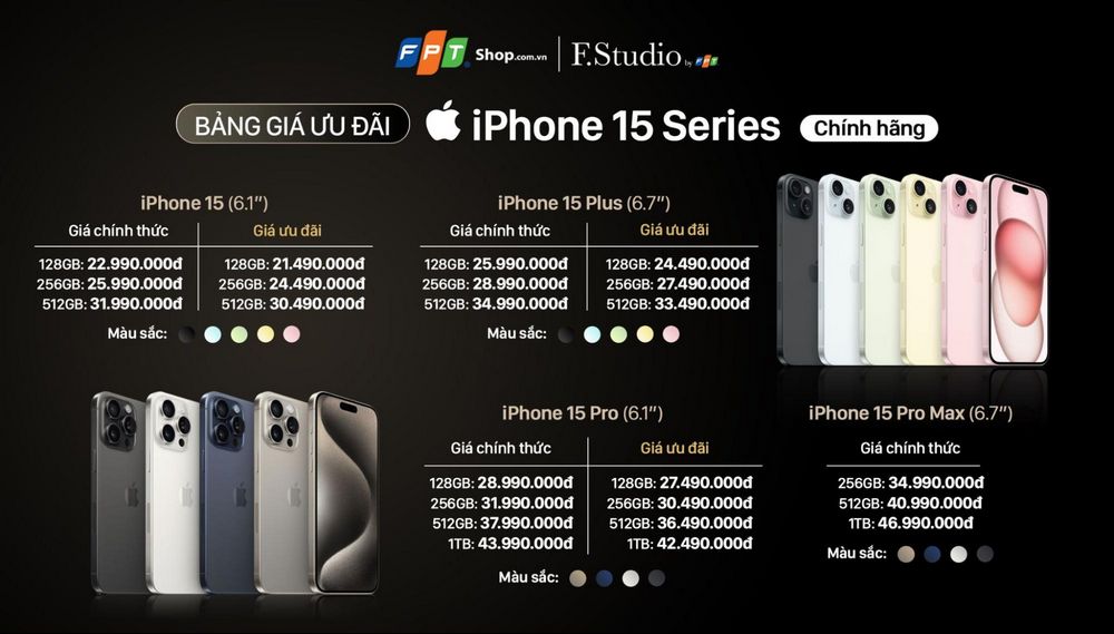 FPT Shop tung ưu đãi khủng cho khách hàng đặt mua iPhone 15 Series